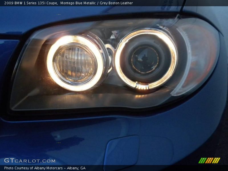 Montego Blue Metallic / Grey Boston Leather 2009 BMW 1 Series 135i Coupe