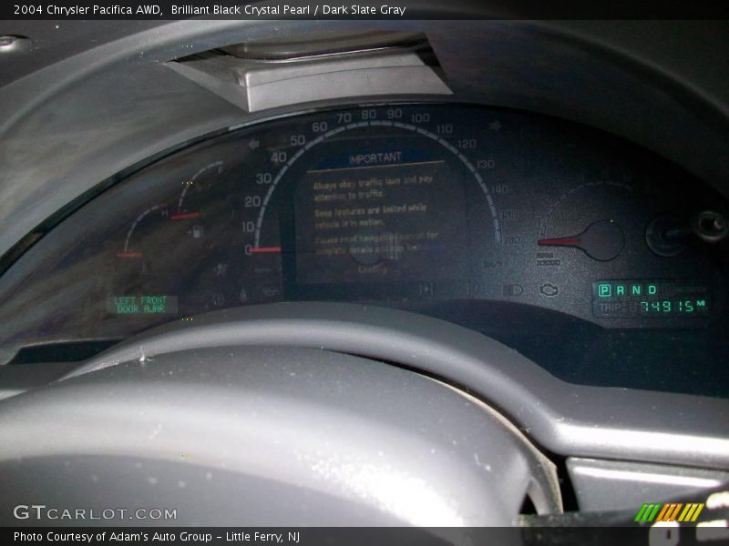 Brilliant Black Crystal Pearl / Dark Slate Gray 2004 Chrysler Pacifica AWD