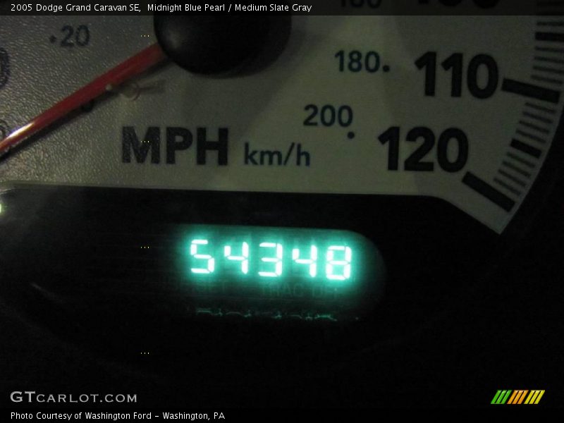Midnight Blue Pearl / Medium Slate Gray 2005 Dodge Grand Caravan SE