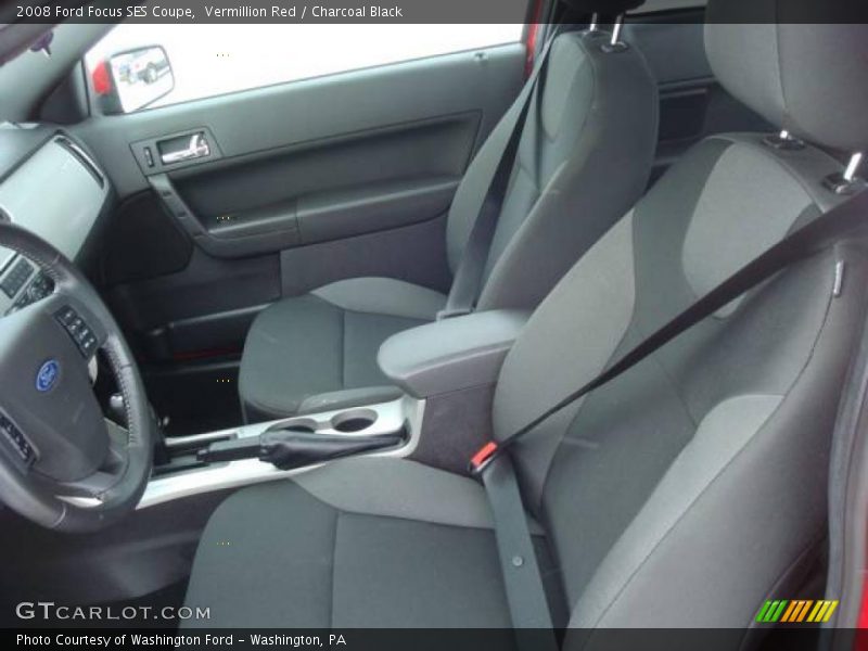 Vermillion Red / Charcoal Black 2008 Ford Focus SES Coupe