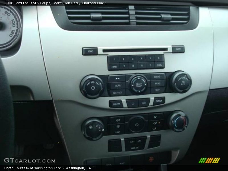 Vermillion Red / Charcoal Black 2008 Ford Focus SES Coupe