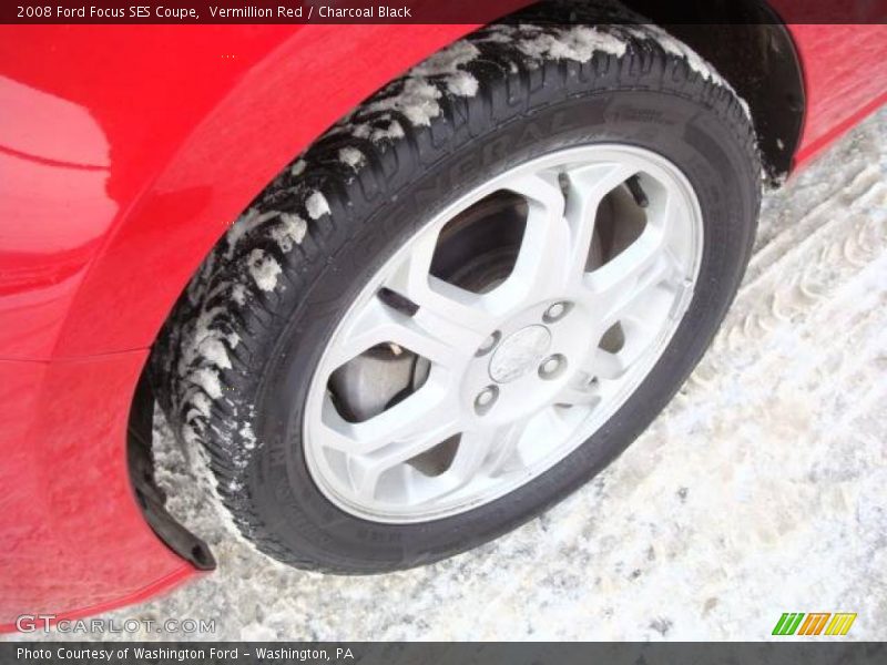 Vermillion Red / Charcoal Black 2008 Ford Focus SES Coupe