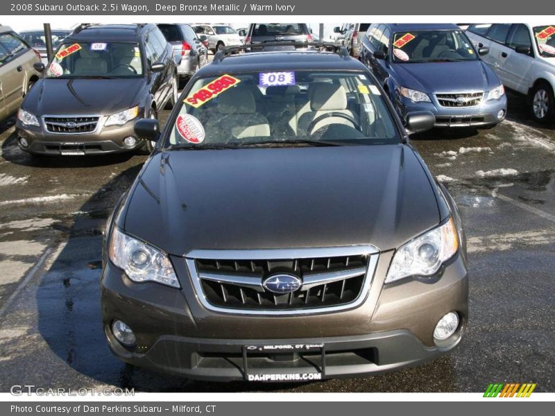 Deep Bronze Metallic / Warm Ivory 2008 Subaru Outback 2.5i Wagon