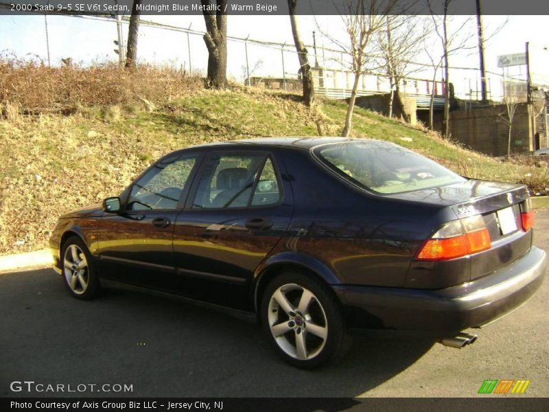 Midnight Blue Metallic / Warm Beige 2000 Saab 9-5 SE V6t Sedan