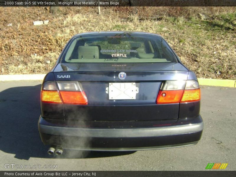 Midnight Blue Metallic / Warm Beige 2000 Saab 9-5 SE V6t Sedan