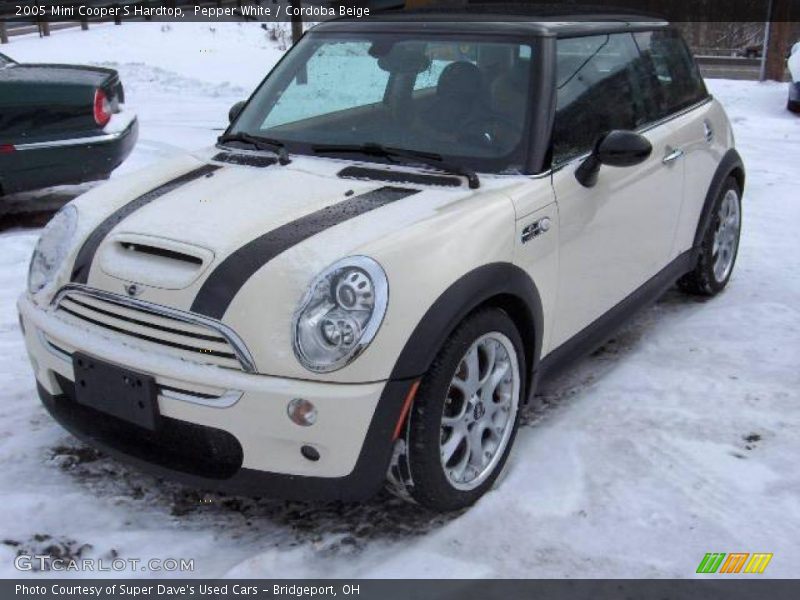 Pepper White / Cordoba Beige 2005 Mini Cooper S Hardtop