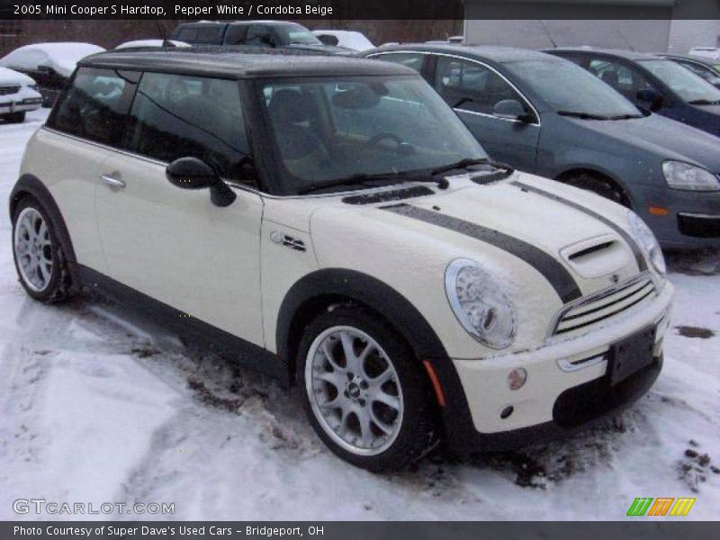 Pepper White / Cordoba Beige 2005 Mini Cooper S Hardtop