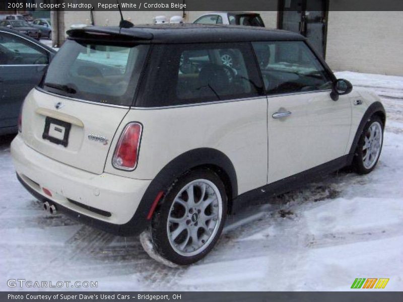 Pepper White / Cordoba Beige 2005 Mini Cooper S Hardtop