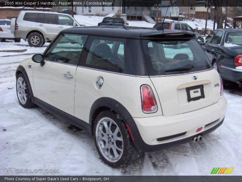 Pepper White / Cordoba Beige 2005 Mini Cooper S Hardtop