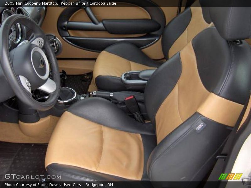 Pepper White / Cordoba Beige 2005 Mini Cooper S Hardtop