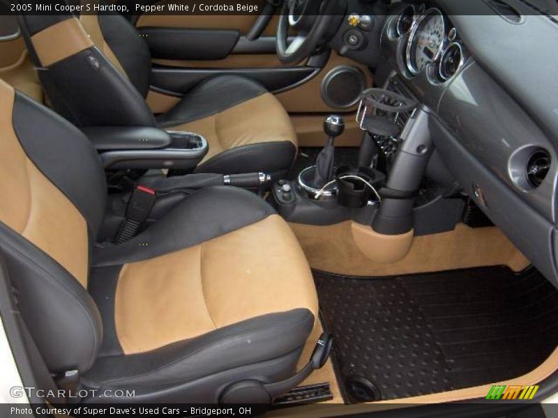 Pepper White / Cordoba Beige 2005 Mini Cooper S Hardtop