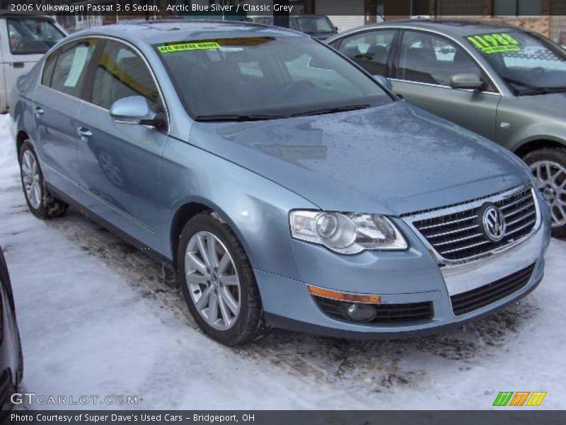 Arctic Blue Silver / Classic Grey 2006 Volkswagen Passat 3.6 Sedan