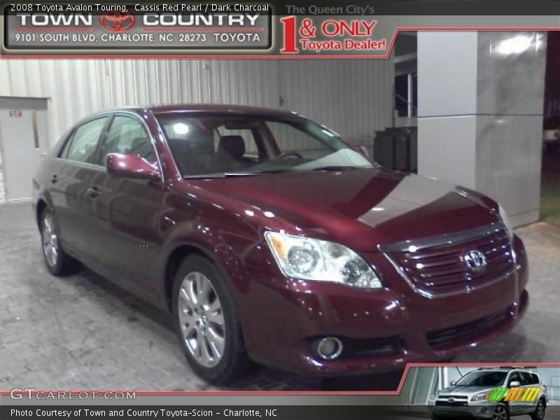 Cassis Red Pearl / Dark Charcoal 2008 Toyota Avalon Touring