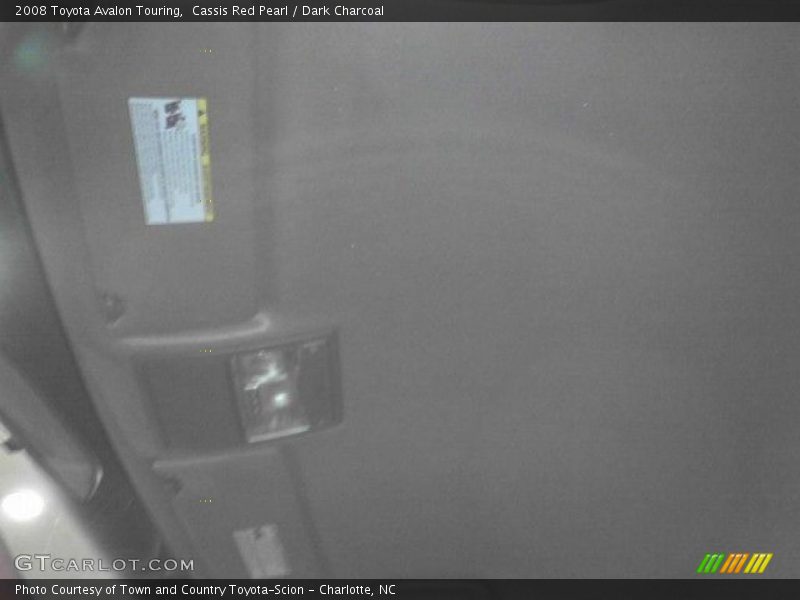 Cassis Red Pearl / Dark Charcoal 2008 Toyota Avalon Touring