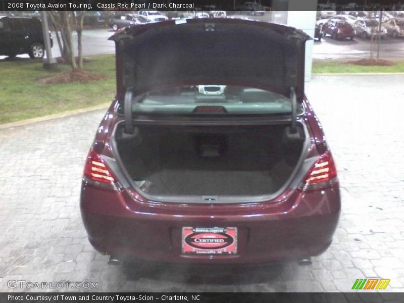 Cassis Red Pearl / Dark Charcoal 2008 Toyota Avalon Touring