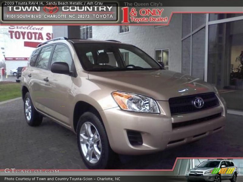 Sandy Beach Metallic / Ash Gray 2009 Toyota RAV4 I4