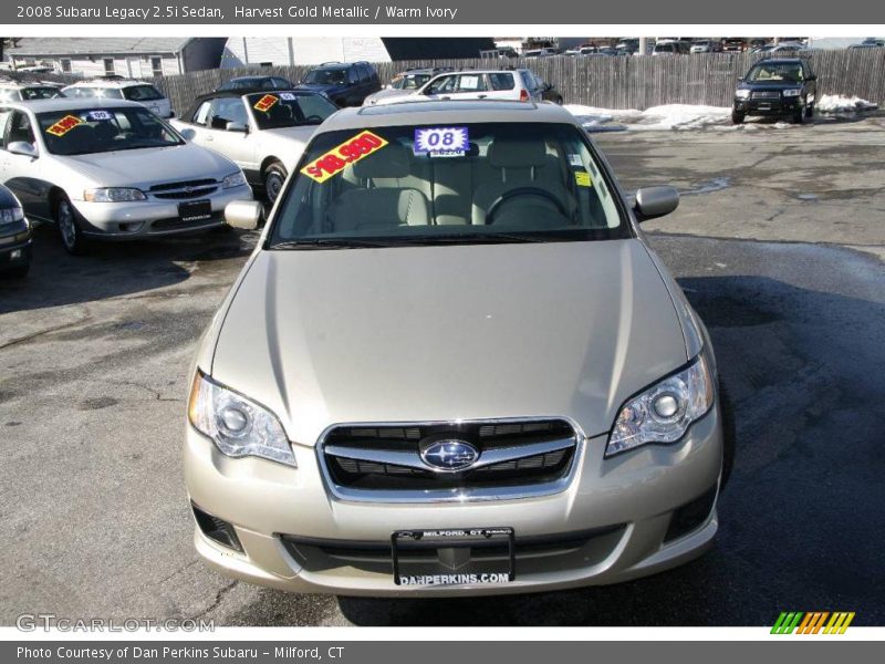Harvest Gold Metallic / Warm Ivory 2008 Subaru Legacy 2.5i Sedan