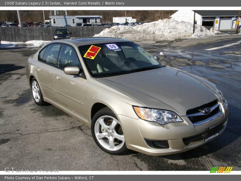 Harvest Gold Metallic / Warm Ivory 2008 Subaru Legacy 2.5i Sedan