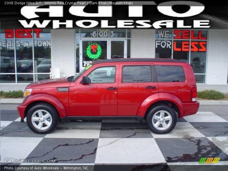 Inferno Red Crystal Pearl / Dark Khaki/Medium Khaki 2008 Dodge Nitro SLT