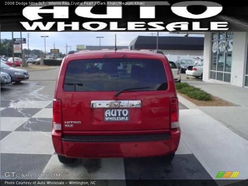 Inferno Red Crystal Pearl / Dark Khaki/Medium Khaki 2008 Dodge Nitro SLT