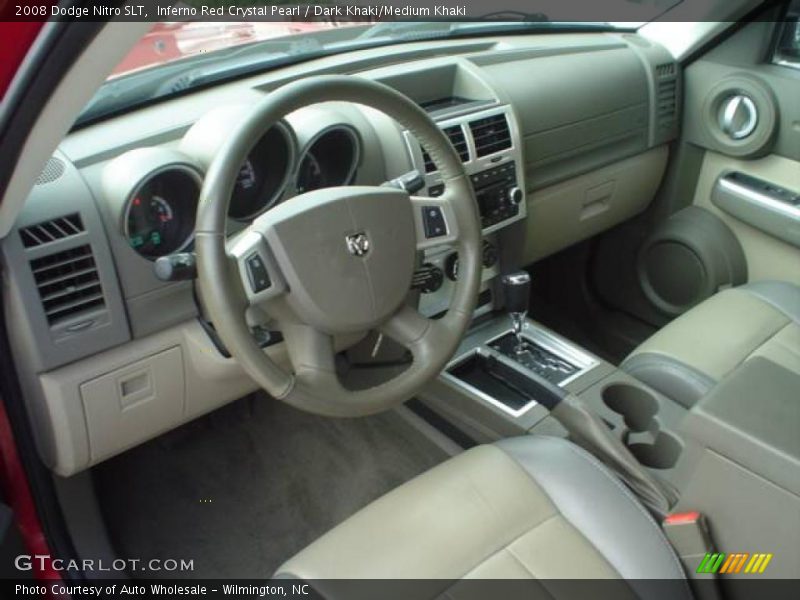 Inferno Red Crystal Pearl / Dark Khaki/Medium Khaki 2008 Dodge Nitro SLT