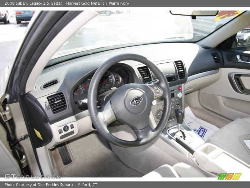 Harvest Gold Metallic / Warm Ivory 2008 Subaru Legacy 2.5i Sedan