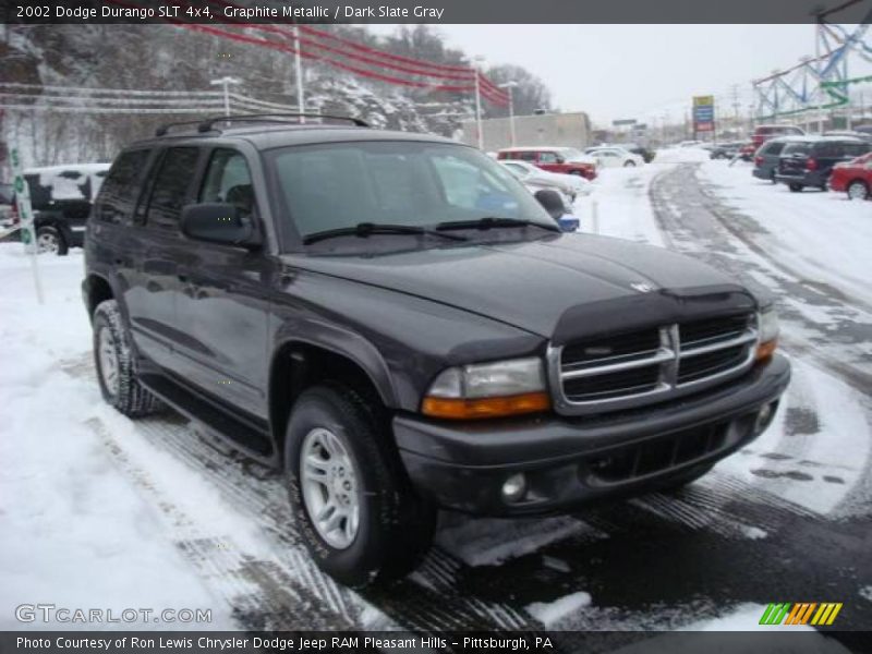 Graphite Metallic / Dark Slate Gray 2002 Dodge Durango SLT 4x4