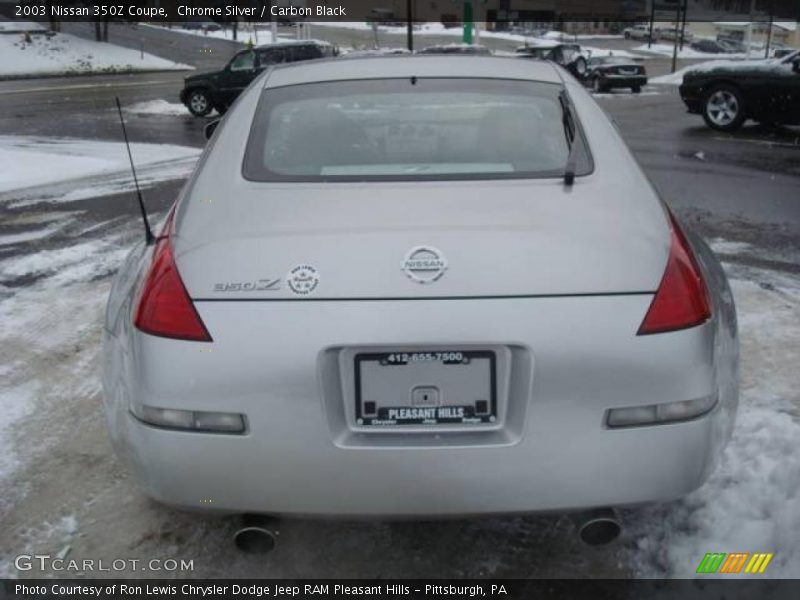 Chrome Silver / Carbon Black 2003 Nissan 350Z Coupe