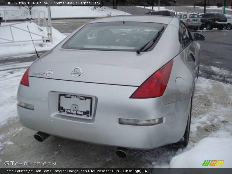 Chrome Silver / Carbon Black 2003 Nissan 350Z Coupe