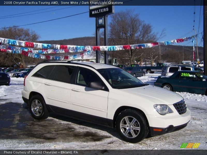 Stone White / Dark Khaki/Light Graystone 2008 Chrysler Pacifica Touring AWD