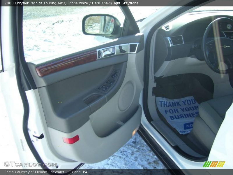 Stone White / Dark Khaki/Light Graystone 2008 Chrysler Pacifica Touring AWD