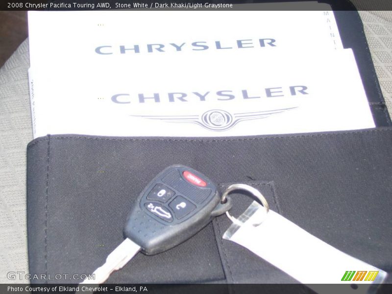 Stone White / Dark Khaki/Light Graystone 2008 Chrysler Pacifica Touring AWD