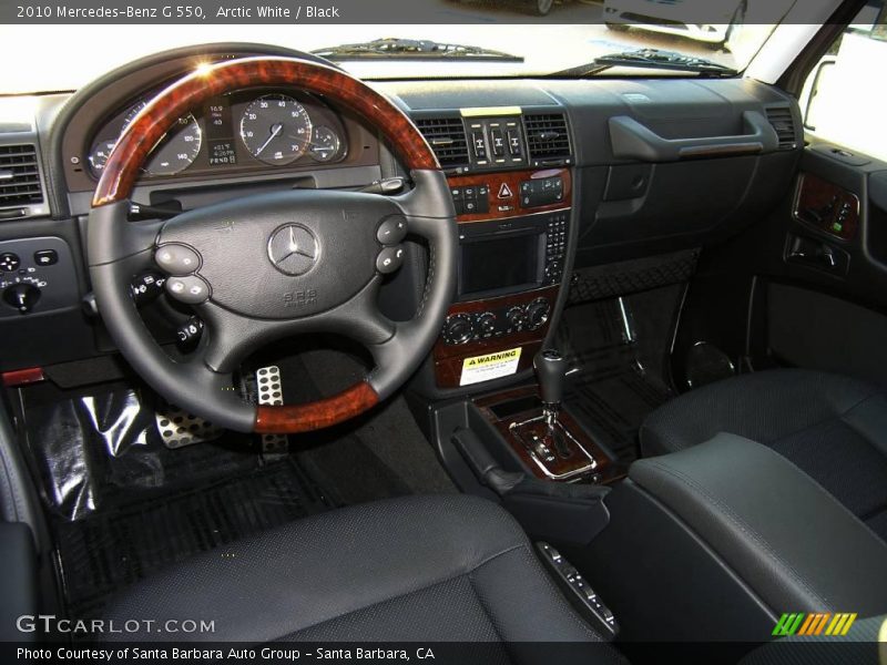 Arctic White / Black 2010 Mercedes-Benz G 550