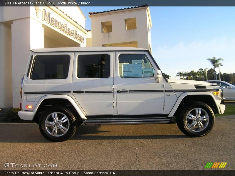 Arctic White / Black 2010 Mercedes-Benz G 550