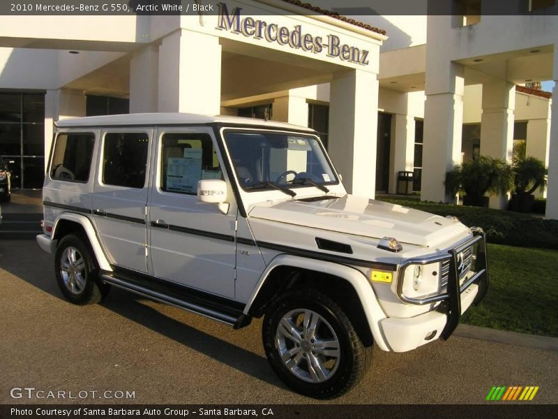 Arctic White / Black 2010 Mercedes-Benz G 550