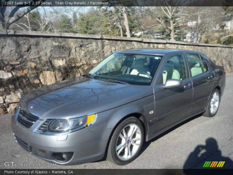 Titan Gray Metallic / Parchment 2007 Saab 9-5 2.3T Sedan