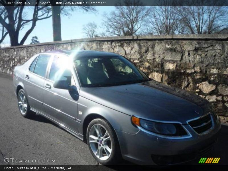 Titan Gray Metallic / Parchment 2007 Saab 9-5 2.3T Sedan