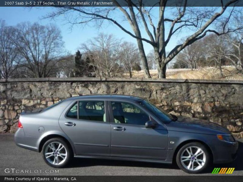 Titan Gray Metallic / Parchment 2007 Saab 9-5 2.3T Sedan