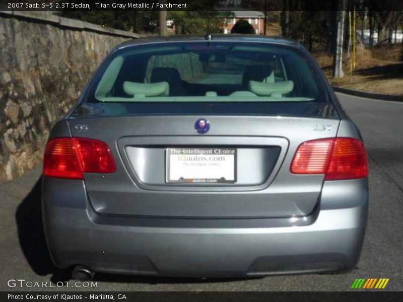 Titan Gray Metallic / Parchment 2007 Saab 9-5 2.3T Sedan