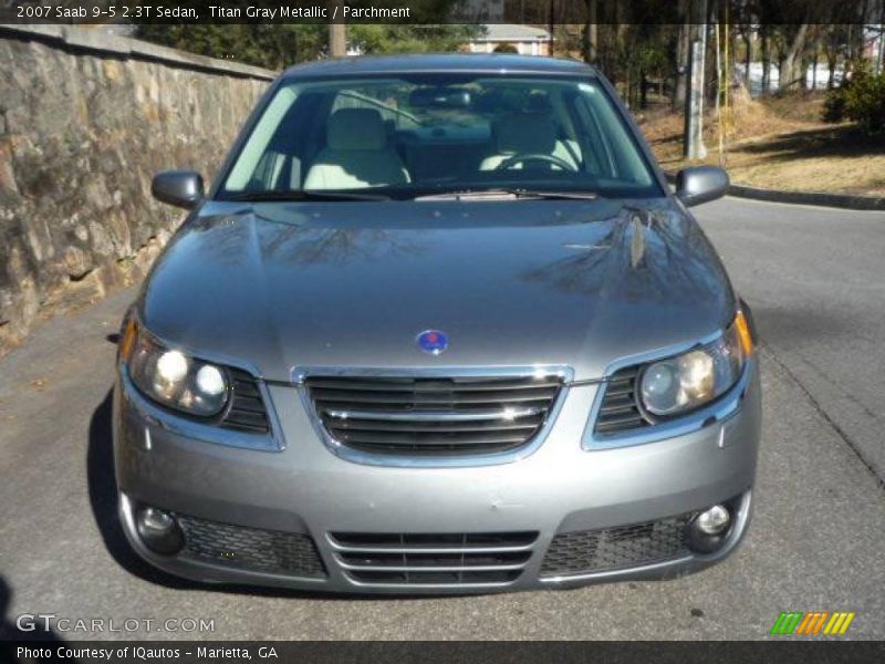 Titan Gray Metallic / Parchment 2007 Saab 9-5 2.3T Sedan