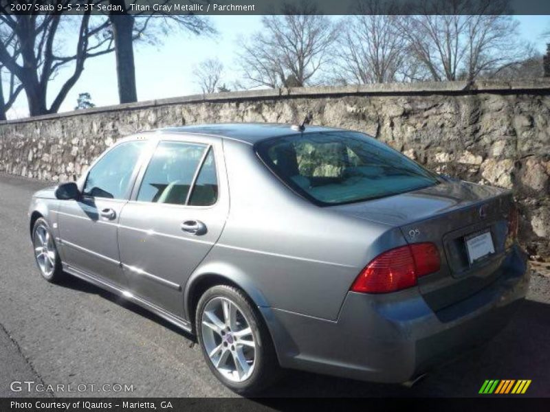 Titan Gray Metallic / Parchment 2007 Saab 9-5 2.3T Sedan