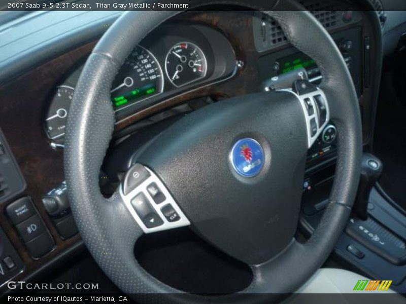Titan Gray Metallic / Parchment 2007 Saab 9-5 2.3T Sedan