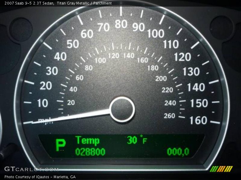 Titan Gray Metallic / Parchment 2007 Saab 9-5 2.3T Sedan