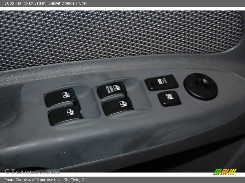 Sunset Orange / Gray 2009 Kia Rio LX Sedan