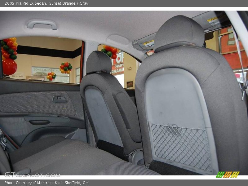 Sunset Orange / Gray 2009 Kia Rio LX Sedan