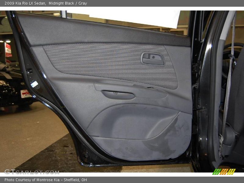 Midnight Black / Gray 2009 Kia Rio LX Sedan