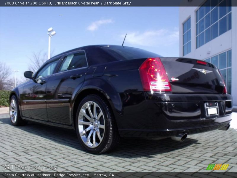 Brilliant Black Crystal Pearl / Dark Slate Gray 2008 Chrysler 300 C SRT8