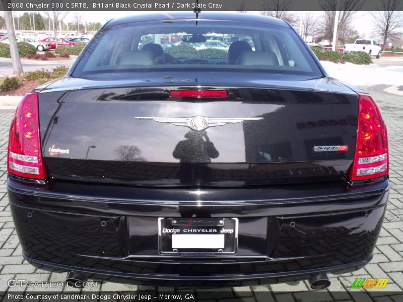 Brilliant Black Crystal Pearl / Dark Slate Gray 2008 Chrysler 300 C SRT8