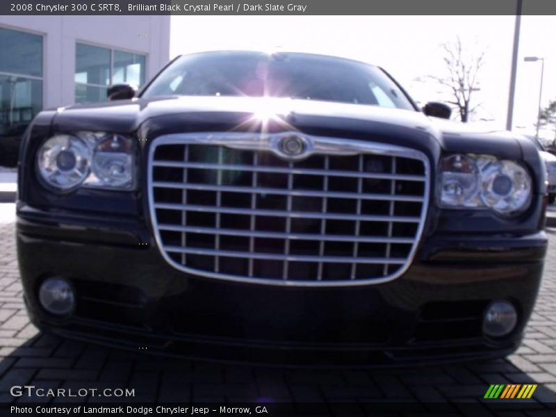 Brilliant Black Crystal Pearl / Dark Slate Gray 2008 Chrysler 300 C SRT8