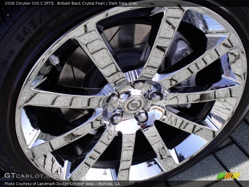 Brilliant Black Crystal Pearl / Dark Slate Gray 2008 Chrysler 300 C SRT8